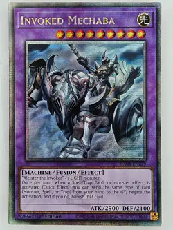 Yu Gi Oh - RA04-EN279 Invoked Mechaba - Quarter Century Secret Rare - Image 1