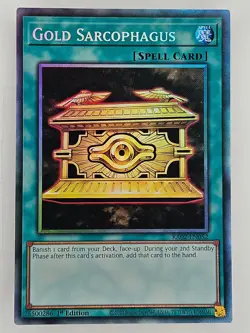 Yu Gi Oh - RA02-EN052 Gold Sarcophagus - Prismatic Collector's Rare - Image 1