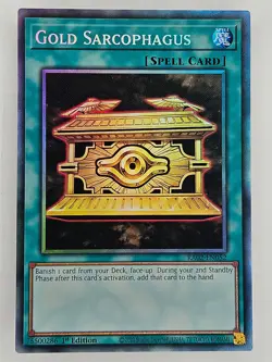 Yu Gi Oh - RA02-EN052 Gold Sarcophagus - Prismatic Collector's Rare - Image 3