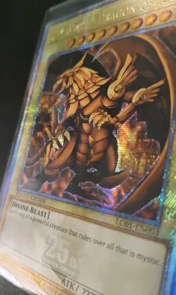 EGYPTIAN GOD CARDS OBELISK SLIFER RA LC01 Quarter Century Secret Rare Yugioh TCG - Image 3