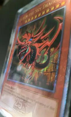 EGYPTIAN GOD CARDS OBELISK SLIFER RA LC01 Quarter Century Secret Rare Yugioh TCG - Image 6