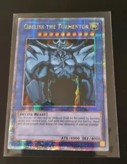 EGYPTIAN GOD CARDS OBELISK SLIFER RA LC01 Quarter Century Secret Rare Yugioh TCG - Image 8