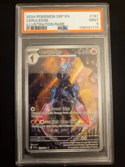 Pokemon Ceruledge Surging Sparks Illustration Rare Card #197 PSA 9 Mint - Image 1