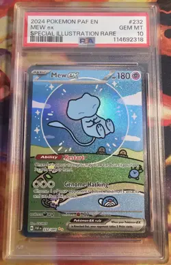 Pokemon Mew EX Bubble Mew PSA 10 Gem Mint 232/091 SV Paldean Fates (English) - Image 1