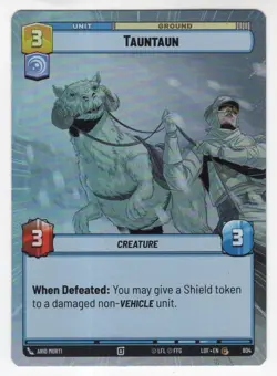 Star Wars Unlimited LotF Hyperspace Foil Card LOF804 Tauntaun - Image 1