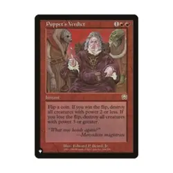 WOTC MtG The List Puppet's Verdict (R) NM - Image 1