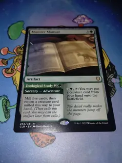 Monster Manual #242 (NM) Baldur's Gate CLB Magic MTG - Image 1