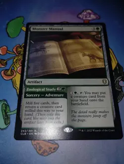 Monster Manual #242 (NM) Baldur's Gate CLB Magic MTG - Image 2