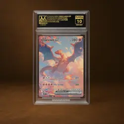 CHARIZARD VMAX MANA GRADE 10 POKEMON CUSTOM PSA STACKABLE SLAB GET 1 FREE  - Image 1