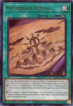 MITSURUGI RITUAL 1ST EDITION ULTRA RARE SUDA-EN065 YUGIOH! - Image 1