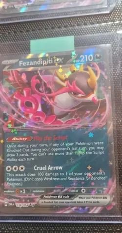 Fezandipiti ex 038/064 Near Mint Shrouded Fable Holo Rare Pokemon Tcg #38 - Image 1