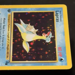 1999 Pokemon 1st ED LAPRAS 10/62 HOLO BLEED Misprint ERROR Fossil Set Card MINT+ - Image 10