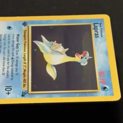 1999 Pokemon 1st ED LAPRAS 10/62 HOLO BLEED Misprint ERROR Fossil Set Card MINT+ - Image 11
