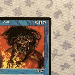 MTG Force of Will - Alliances - Lightly Played - Rare Blue Instant - Vintage - Image 4