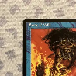 MTG Force of Will - Alliances - Lightly Played - Rare Blue Instant - Vintage - Image 5
