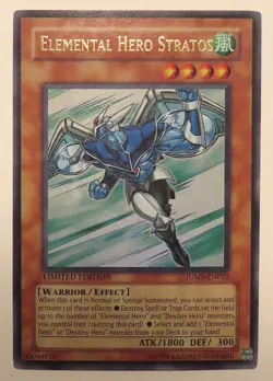 Yu-Gi-Oh! Elemental Hero Stratos (JUMP-EN012) Limited Edition Promo Card - Image 2