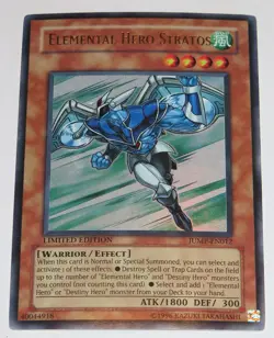 Yu-Gi-Oh! Elemental Hero Stratos (JUMP-EN012) Limited Edition Promo Card - Image 4