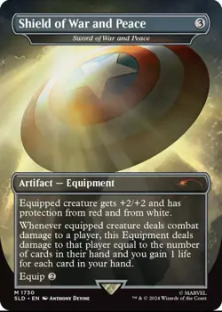 Shield of War and Peace M Foil #1730 | SLD Marvel Secret Lair | MTG - Image 1
