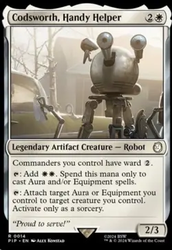Codsworth, Handy Helper - NM/ Light Play MTG Universes Beyond: Fallout - Image 1