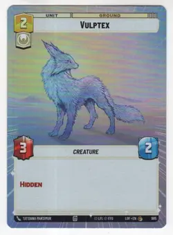 Star Wars Unlimited LotF Hyperspace Foil Card LOF985 Vulptex - Image 1