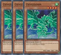 Yugioh - Oxygeddon x 3 - 1st Edition NM - Plus Free Holographic Card - Image 1