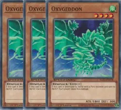 Yugioh - Oxygeddon x 3 - 1st Edition NM - Plus Free Holographic Card - Image 2