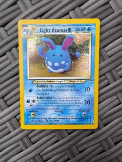 Pokemon TCG Light Azumarill Holo Card 13/105 Neo Destiny WOTC - Image 1