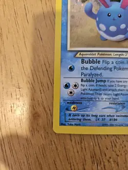 Pokemon TCG Light Azumarill Holo Card 13/105 Neo Destiny WOTC - Image 11