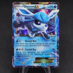 Glaceon EX 20/124 Fates Collide 2016 Holo Ultra Rare Played PL - Pokemon Card - Image 4