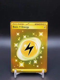 Basic Lightning Energy 257/198 Scarlet & Violet Gold Secret Rare NM Pokemon Card - Image 3