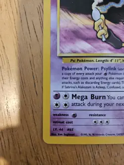 Pokemon Alakazam Card Sabrina's Gym Challenge 16/132 Holo Rare WOTC Original - Image 12