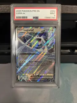 Pokémon TCG Lugia EX Double Rare Holo Card 082/131 Prismatic Evolutions PSA 9 - Image 1