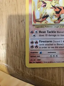 Blaine's Arcanine Gym Challenge Holo Card 1/132 Unlimited - Image 4