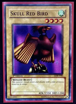 Skull Red Bird [LOB-E085] 1st Edition Lightly Played Yu-Gi-Oh! Card - Image 2