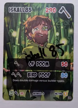 SIGNED Hermitcraft TCG Series 2 Iskall85 RARE Card - Image 1
