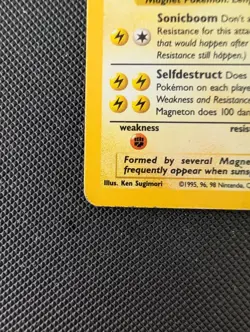 Magneton 11/62 Holo Rare Fossil Set Pokemon Card WOTC Vintage 1999 - Image 4