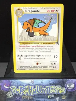 Pokemon Card Dragonite 5 Black Star Promo First Movie Light Play - Image 1