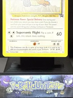 Pokemon Card Dragonite 5 Black Star Promo First Movie Light Play - Image 3
