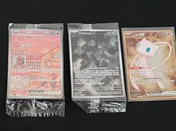 Pokémon 151 Mew UPC Ultra Premium Collection 3x Promo Cards - Image 1