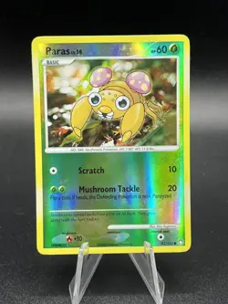 Paras 92/123 D&P Mysterious Treasures Pokemon Card Reverse Holo Common - LP GU1 - Image 1