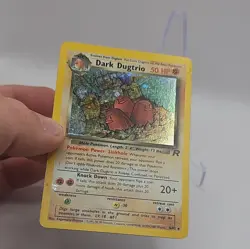 Wotc English Team Rocket Holo Rare Dugtrio 6/82 Pokémon Card - Image 2