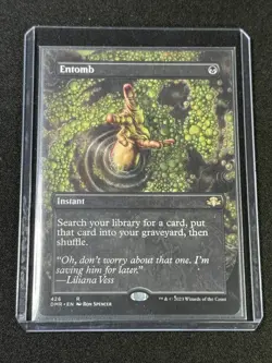 Entomb Borderless MTG Dominaria Remastered 💎Unplayed💎 NM Card # DMR 426 - Image 3