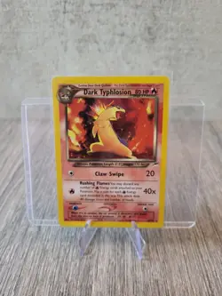 Dark Typhlosion 10/105 Neo Destiny Rare Holo Pokemon Card WOTC - NM / MINT - Image 1