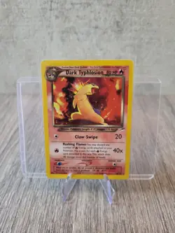 Dark Typhlosion 10/105 Neo Destiny Rare Holo Pokemon Card WOTC - NM / MINT - Image 9