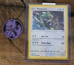 Pokemon - Rayquaza Holo - SWSH029 - Black Star Promo Card + Flip coin - Image 2