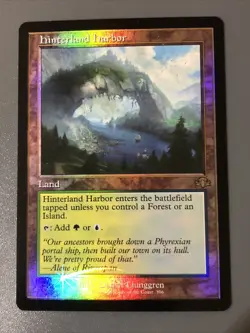 Hinterland Harbor Foil X1 Dominaria Remastered NM Condition See Pics Front/back - Image 3