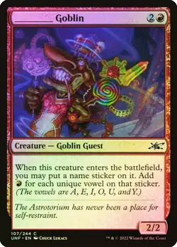 ________ Goblin Foil Unfinity NM MTG - Image 2