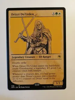 Drizzt Do'Urden Showcase 338 Mtg Magic The Gathering Regular Rare AFR NM - Image 3