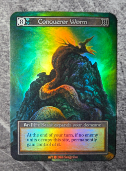 Sorcery Contested Realm Alpha - Conqueror Worm - Elite Foil NM - Image 2
