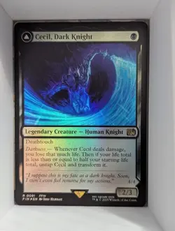 Magic the Gathering Final Fantasy Cecil, Dark Knight Final Fantasy Foil - Image 1